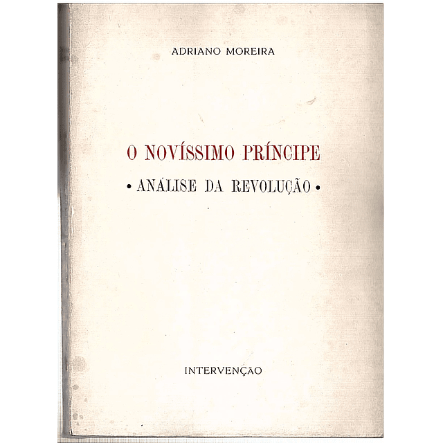 O NOVÍSSIMO PRÍNCIPE - ANÁLISE DA REVOLUÇÃO