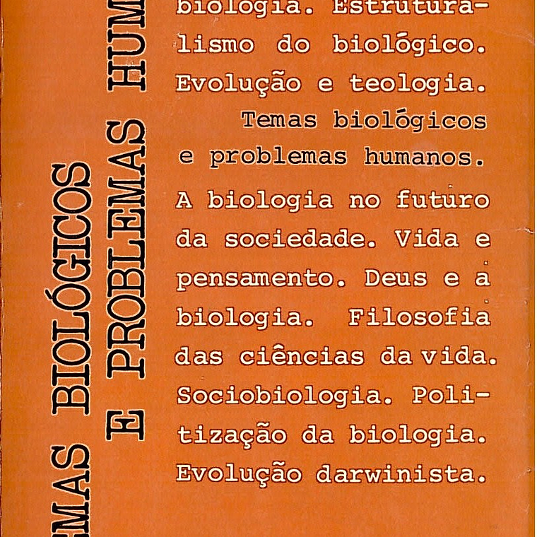 TEMAS BIOLÓGICOS E PROBLEMAS HUMANOS 1