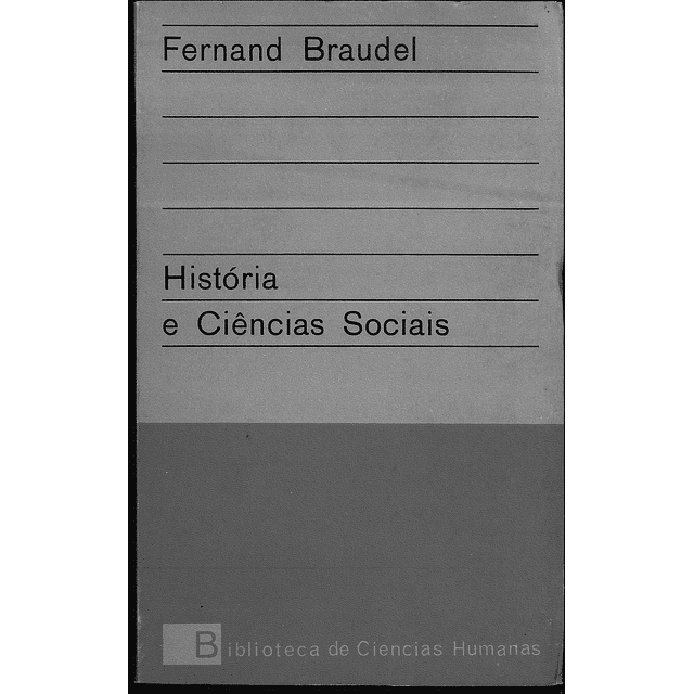 HISTÓRIA E CIÊNCIAS SOCIAIS