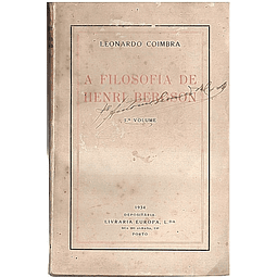A FILOSOFIA DE HENRI BERGSON