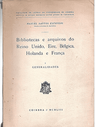 Bibliotecas e arquivos do Reino Unido, Eire, Bélgica, Holanda e França