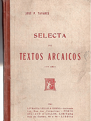 Selecta de textos arcaicos