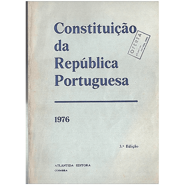 Constituição da República portuguesa - 1976