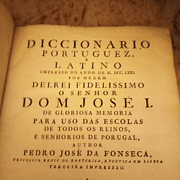 Dicionario portuguez e latino