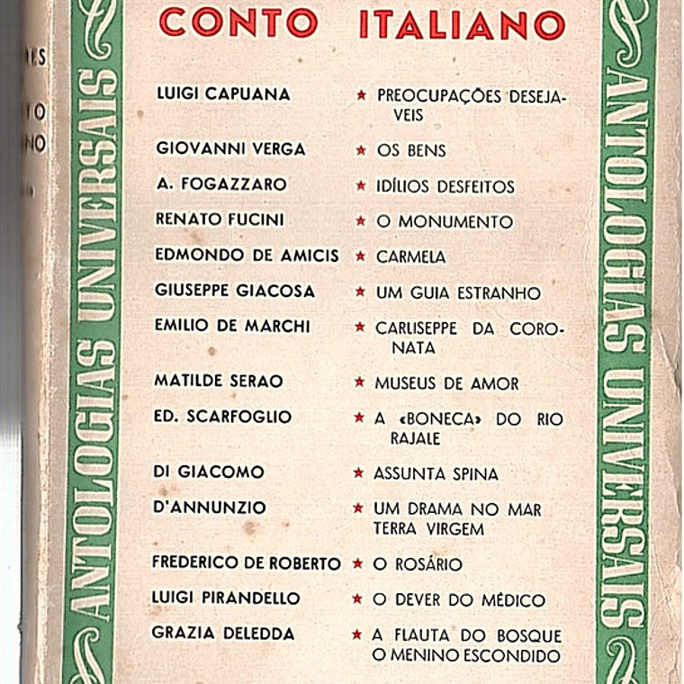 Antologias universais - Mestres do conto italiano 1