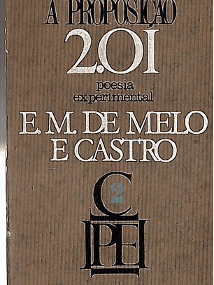 A proposição 2.01 Poesia experimental