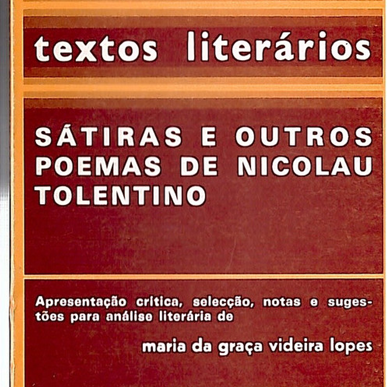 Textos literários sátiras e outros poemas Nicolau Tolentino 1