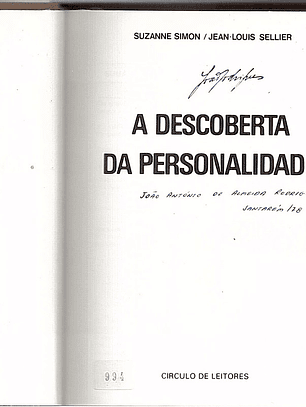 A descoberta da personalidade