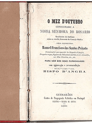 O mez dOutubro consagrado a Nossa Senhora do Rosário