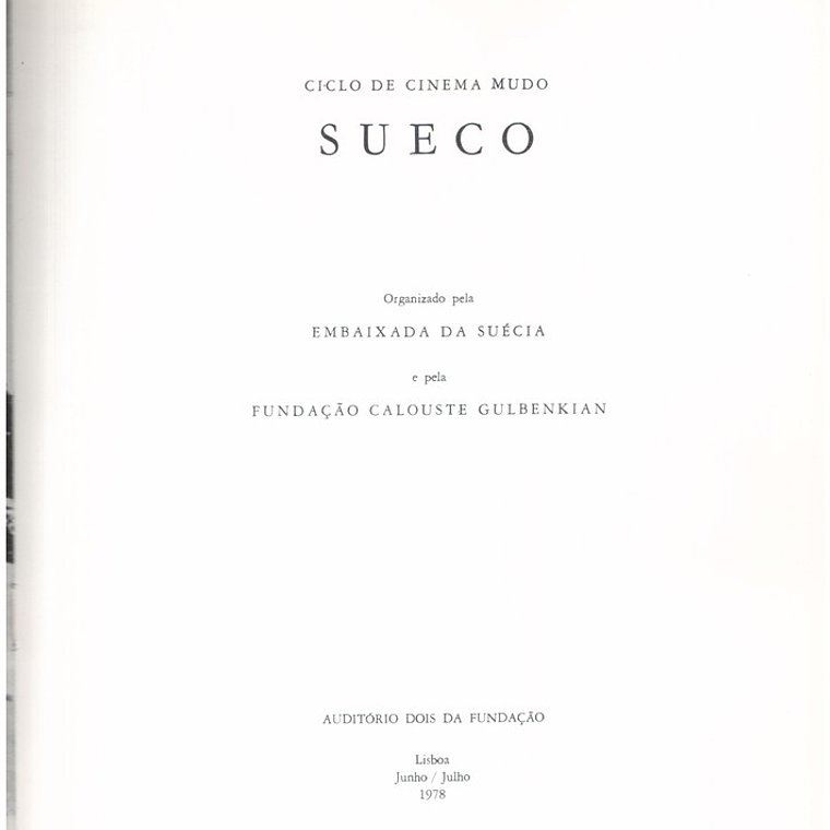 Ciclo de cinema mudo sueco 1