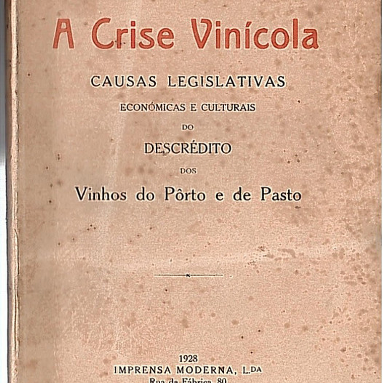 A crise vinícola 1