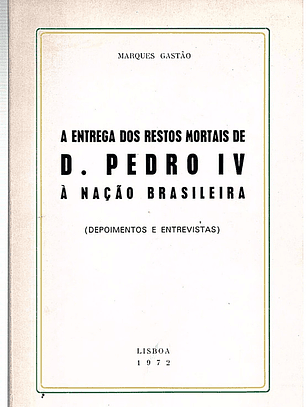 A entrega dos restos mortais de D. Pedro V à nação brasileira