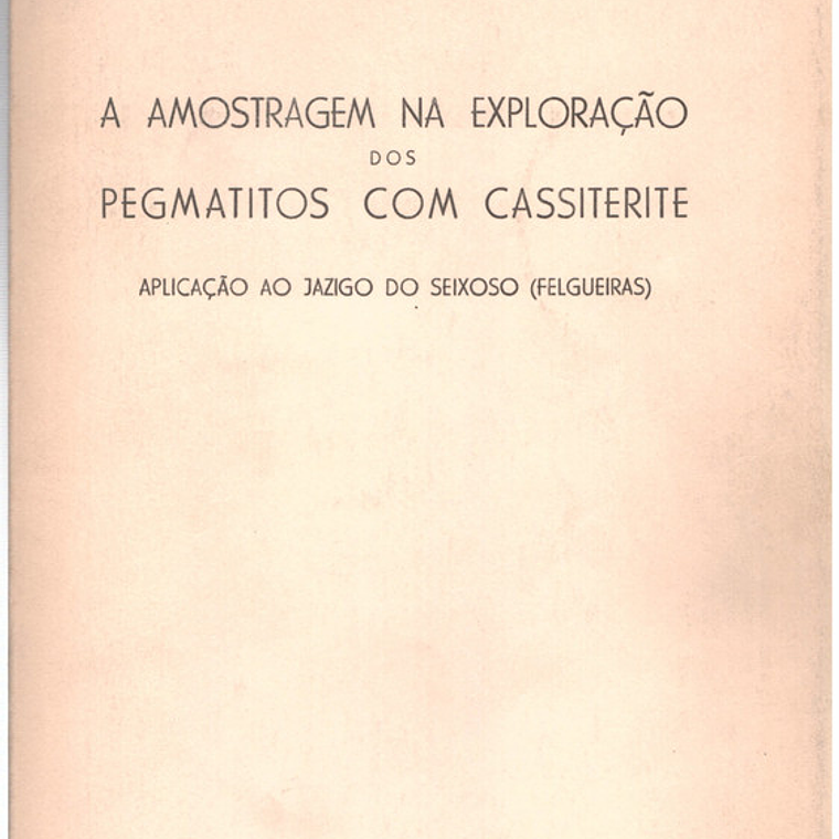 A amostragem na exploração dos pegmatitos com cassitrite 1