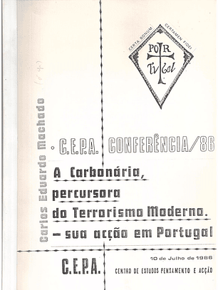 A carbonária precursora do terrorismo moderno sua ação em Portugal