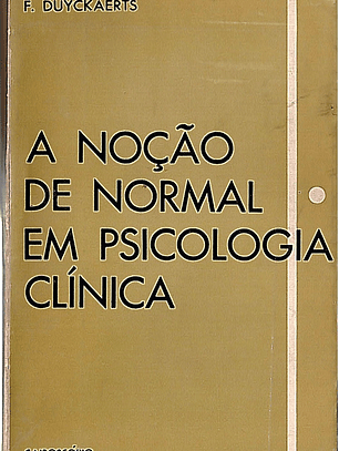 A noção de normal em psicologia clínica