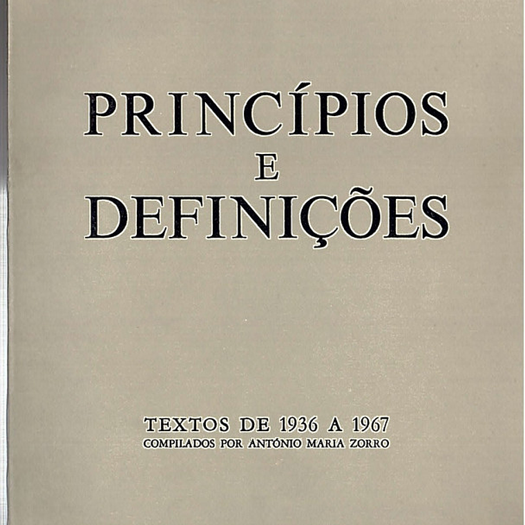 Princípios e definições 1