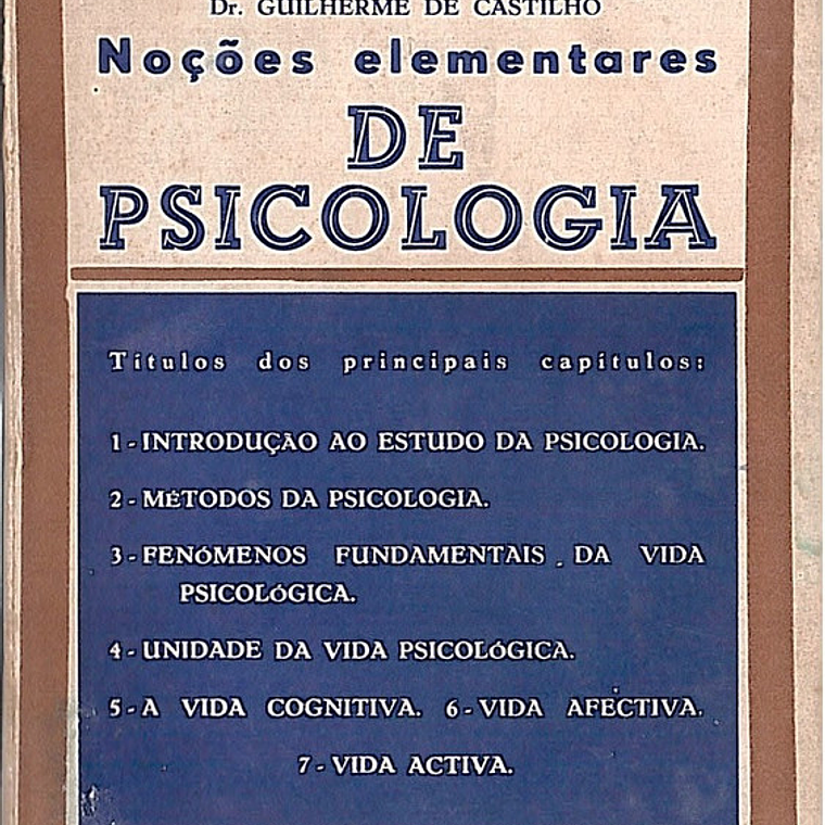 Noções elementares de psicologia 1