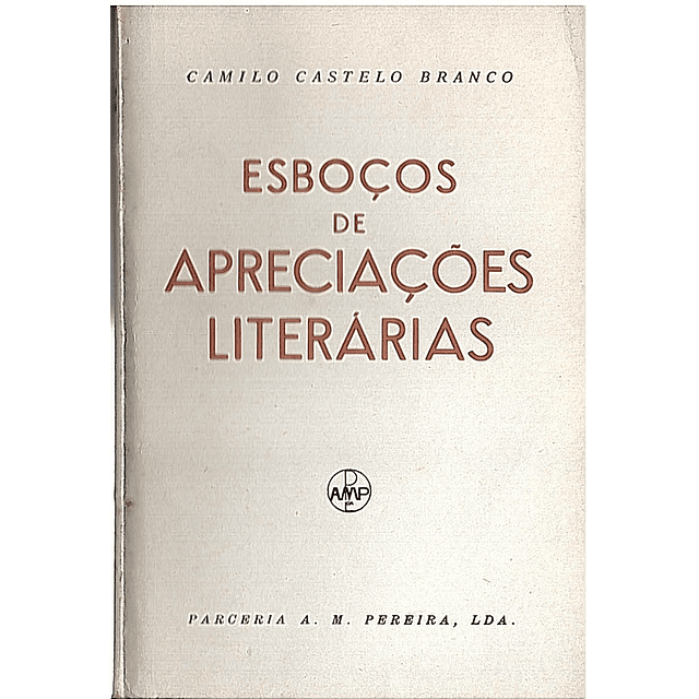 Esboços e apreciações literárias