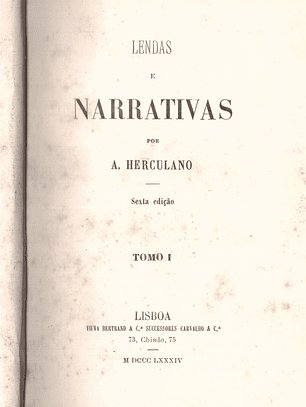 Lendas e narrativas Volume 1