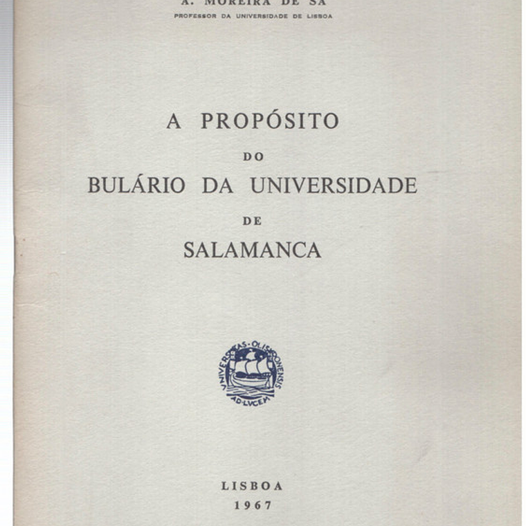 A propósito do Bulário da universidade de salamanca 1