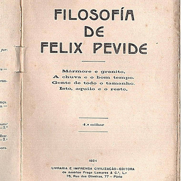 Filosofia de Felix Pevide 1