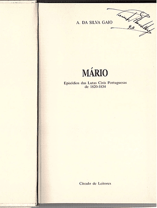 Mário episódio das lutas civis portuguesas de 1820-1834