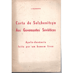 Carta de Solshenitsyn aos governantes soviéticos
