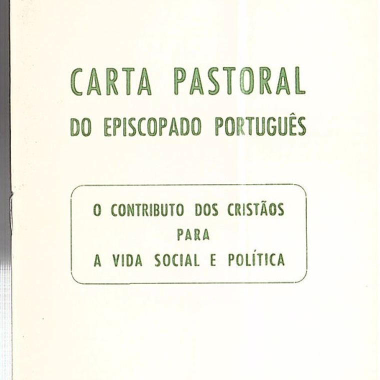 Carta pastoral do episcopado português 1