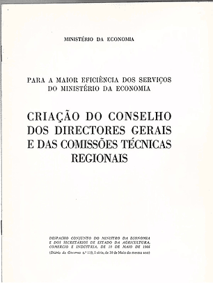 Criação do Conselho dos directores gerais e das comissões técnicas regionais