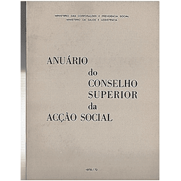 Anuário do conselho superior da acção social
