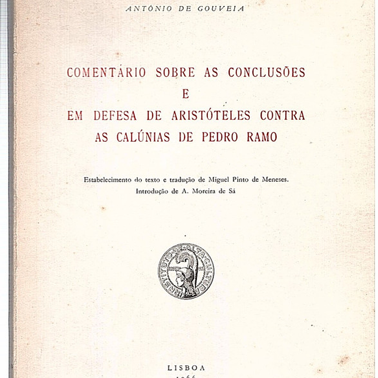 Comentário sobre as conclusões e em defesa de Aristóteles 1