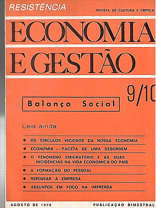 Economia e gestão - revista de cultura e crítica