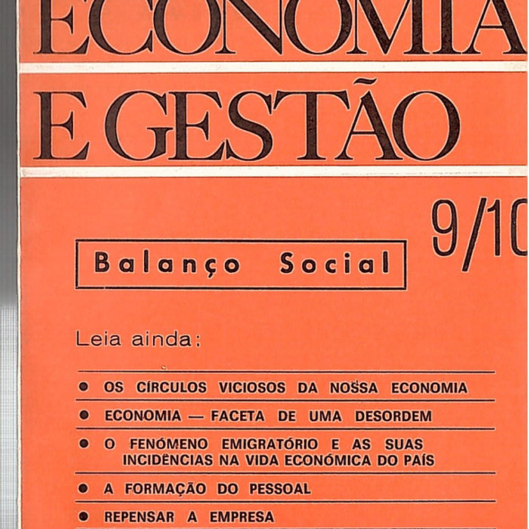Economia e gestão - revista de cultura e crítica 1