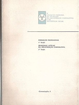 II colóquio nacional do trabalho da organização corporativa