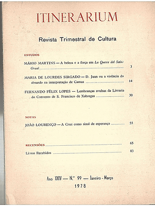 Itinerarium - Revista trimestral de cultura