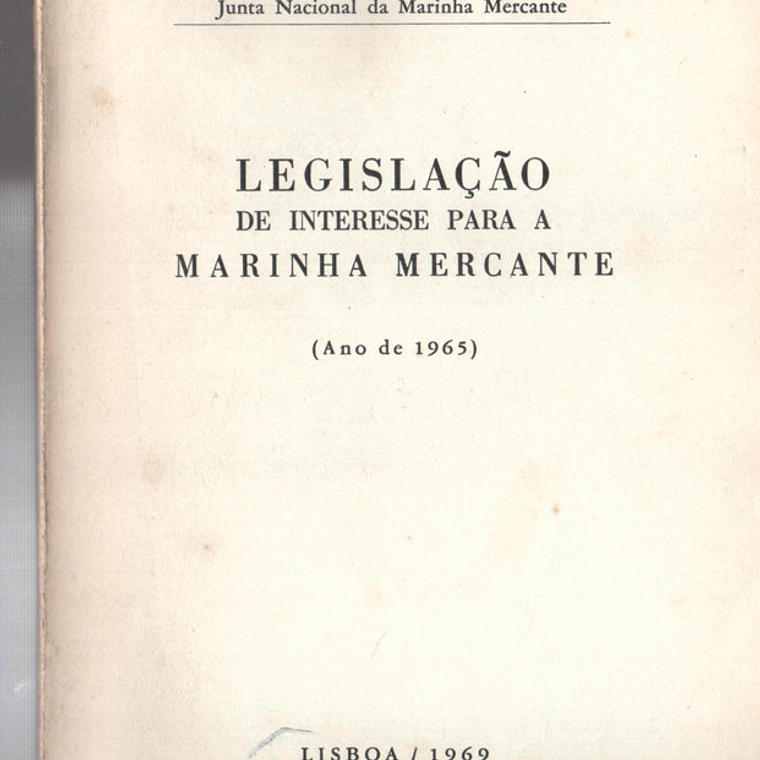 Legislação de interesse para a marinha mercante 2