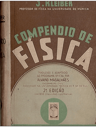 Compêndio de física com 830 gravuras ilustradas