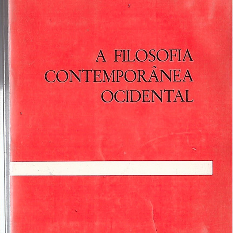 A filosofia contemporânea ocidental 1
