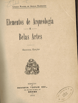 Elementos de arqueologia e Belas Artes 