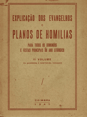 Explicação dos evangelhos e planos de homilias