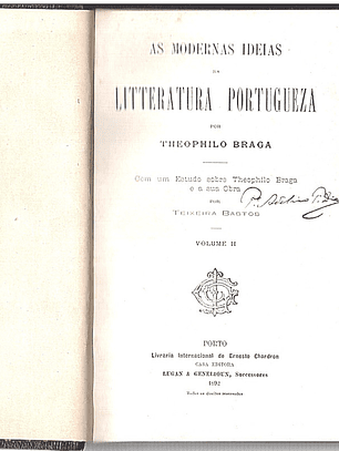 As modernas ideias da literatura portugueza
