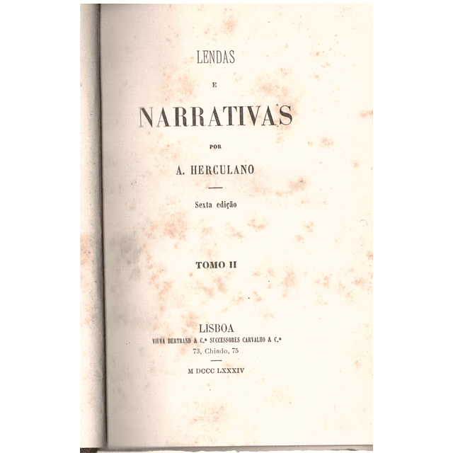 Lendas e narrativas volume 2