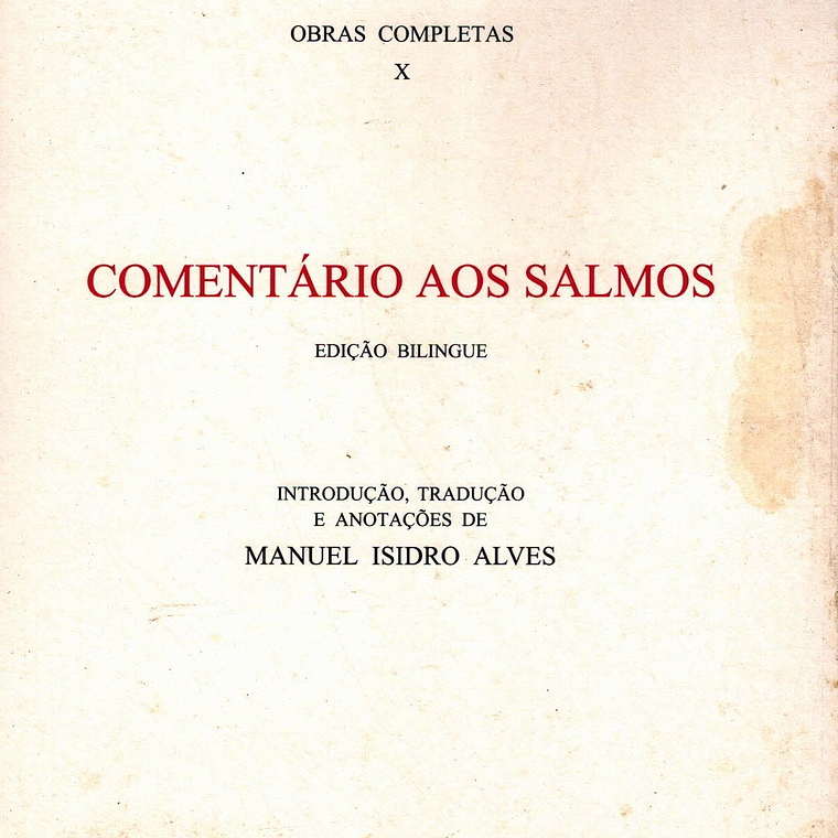 Comentário aos Salmos 1