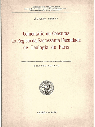 Comentário ou censuras ao registo da sacrossanta faculdade de teologia de paris