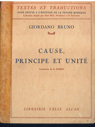 Cause, Principe et Unité