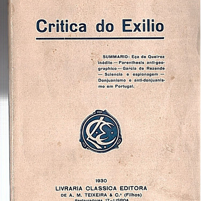 Critica do exílio 1