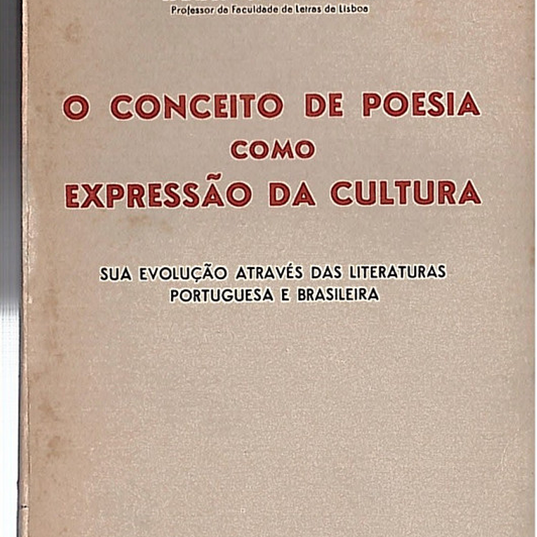 O conceito de poesia como expressão da cultura 1