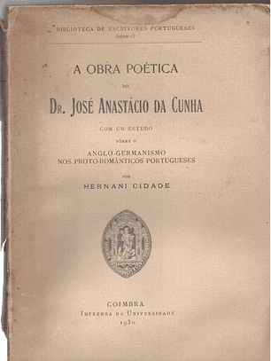 A Obra Poética do Dr. José Anastácio da Cunha