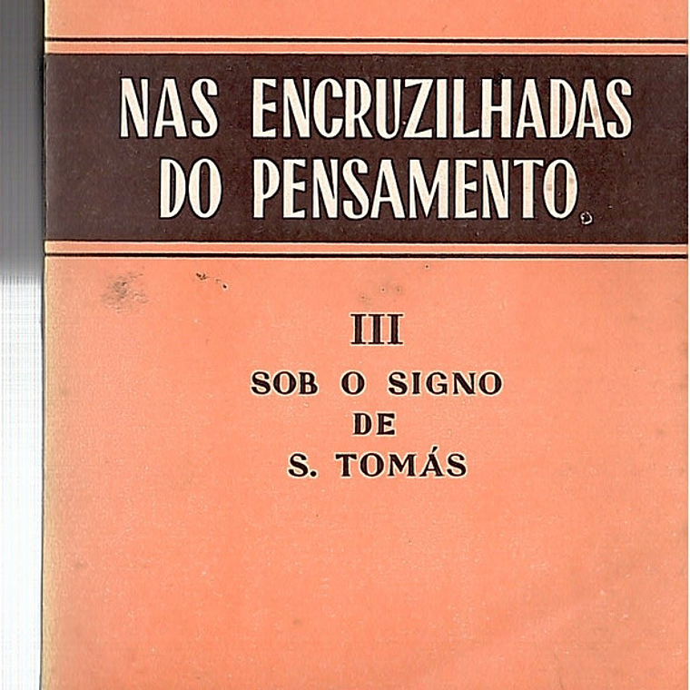 Nas encruzilhadas do pensamento - Sob o signo de S. Tomás 1