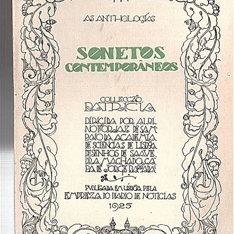 Revista da coleção Patrícia - Sonetos contemporâneos 1